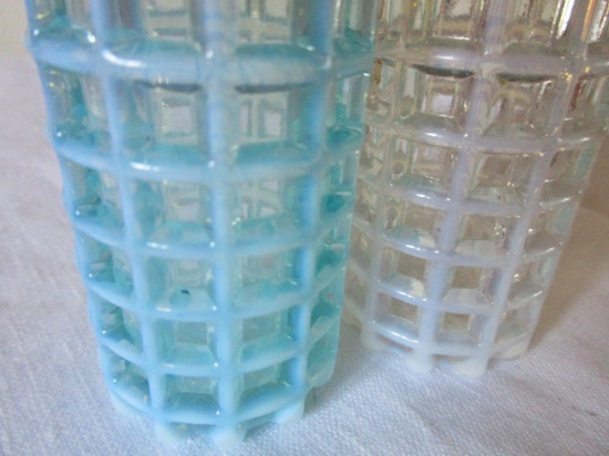 RARE! Beatty Honeycomb Waffle Opalescent Salt & Pepper