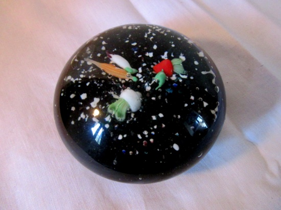 Vintage glass paperweight