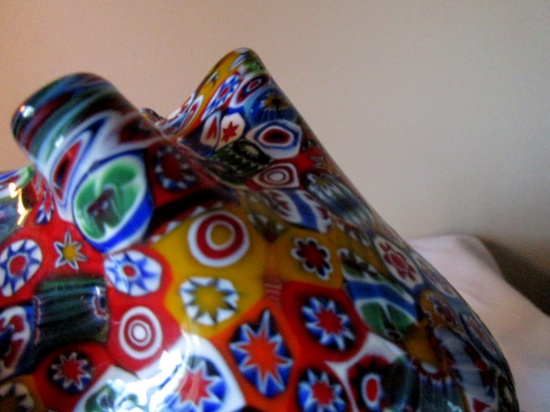 LA Serenissima Murano Millefiori Hankerchief Dish
