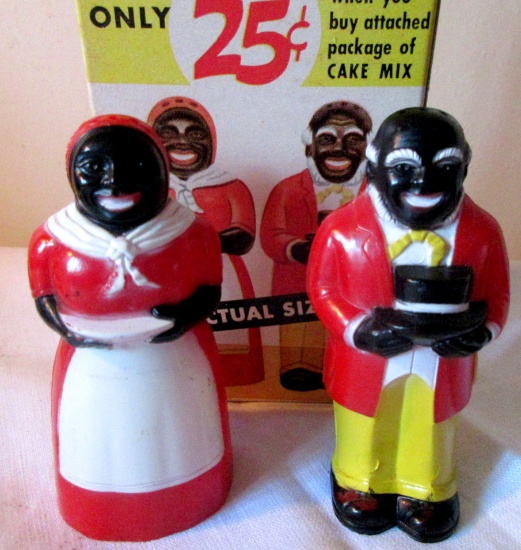Aunt Jemima Uncle Mose salt & pepper WITH BOX!