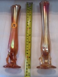 Dugan carnival glass vases