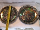 2 Fenton collectors plates