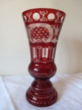 Egermann Ruby Red Czech Republic Vase