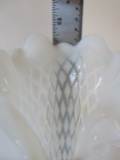 RARE FIND! Northwood white opalescent diamond pointe vase