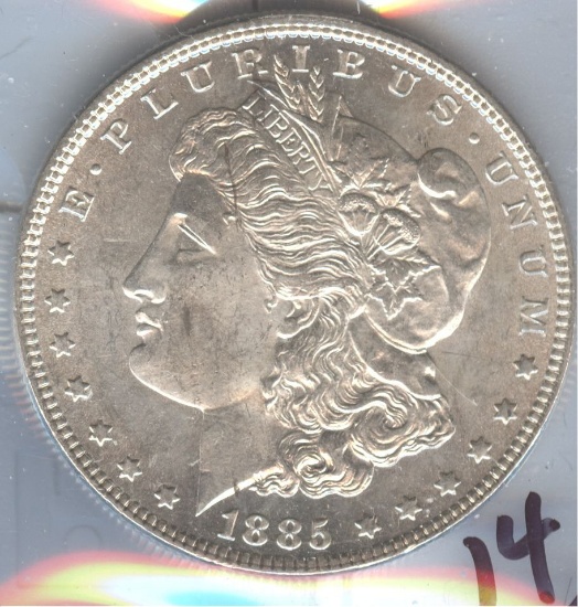 1885 MORGAN SILVER DOLLAR