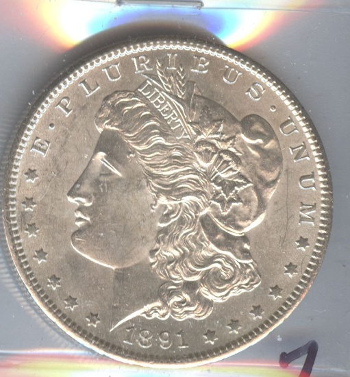 1891-S MORGAN SILVER DOLLAR