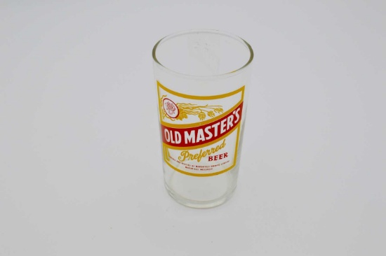 Old Masters Preferred Beer Sample Glass