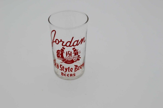 Jordan Beers Old Style Brew Sample Glass