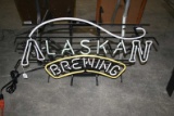 Neon Lighted Alaskan Brewing Sign
