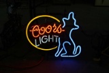 Neon Lighted Coors Light Sign