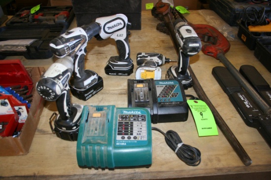 (7) Pc. Makita 18V Cordless Tool Set