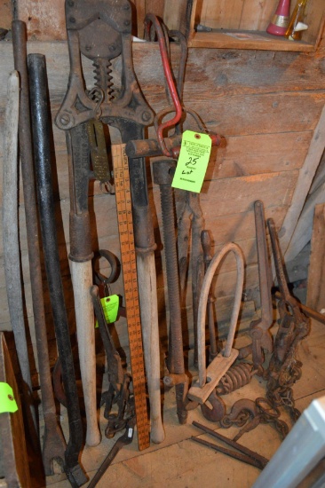 Lot: Antique Farm & Forest Tools