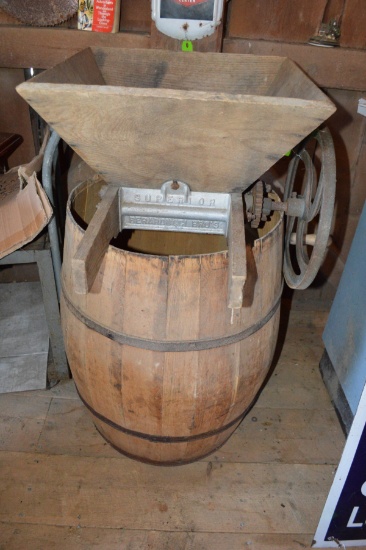 Antique 50 Gal. Wood Barrel