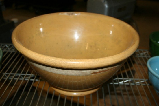 Antique Yellow Ware Mixing Bowl