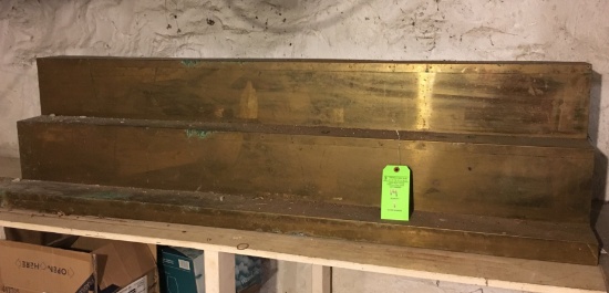 60”+/- Brass Back Bar