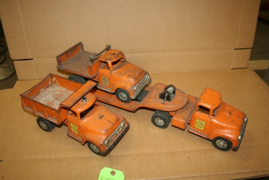 Lot: (3) Vintage Tonka State Highway Dept. Trucks