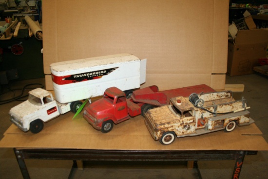 Lot: (3) Vintage Steel Tonka Trucks