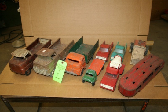 Lot: (9) Vintage Structo Toys