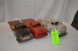 Lot: (3) Vintage Lumar Flat Bed Trucks