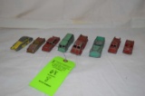 Lot: (8) Vintage Midge Toy Company Cast Metal Miniature Cars / Trucks