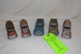 Lot: (5) Vintage Miniature Asst. Make Trucks