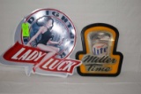 Lot: (5) Beer Advertising Signs