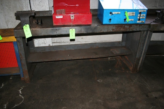 Steel Workbench w/ 8" Vise & Undershelf