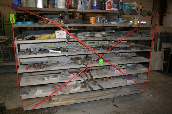 Lot: Contents of Steel Cantilever Rack