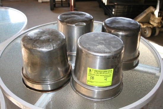 Lot: (4) SS Round 7.25qt. Inserts