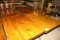 (5) 4-Top Pine Slab Pedestal Base Tables