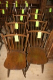 (8) Hunt Country Oak Side Chairs