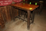Custom Stretcher Base 4 Top Bar Table
