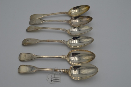 (6) London Sterling Silver Spoons