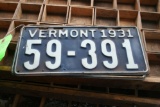 Lot: (4) VT License Plates