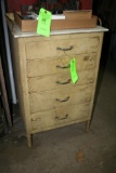 5-Drawer Steel Cabinet w/Porcelain Top