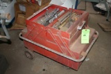 Rolling Steel Tool Box w/ Contents