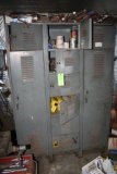 10-Compartment Steel Locker w/ Contents