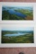 (2) Panoramic, Aerial Lake Photographs by Robert Lyons