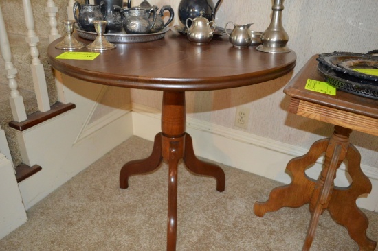 Vintage 3-Leg Hardwood Stand