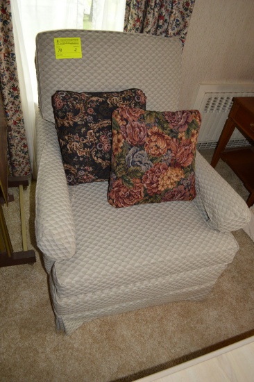 (2) Upholstered Arm Chairs