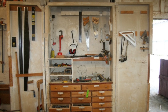 Contents of Shop Wall Cabinet