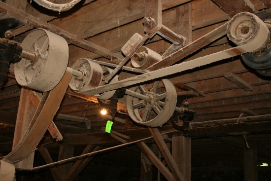 Ceiling-Mounted Belt Pulley System