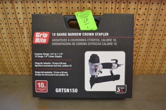 Grip Rite 18 Ga. Narrow Crown Stapler