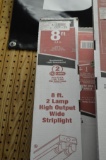 (3) 8' 2 Lamp High Output fluorescent Strip Lights