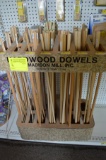 Asst. Sized Hardwood Dowels