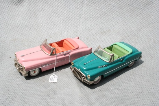 (2) Vintage Friction-Drive Toy Cars