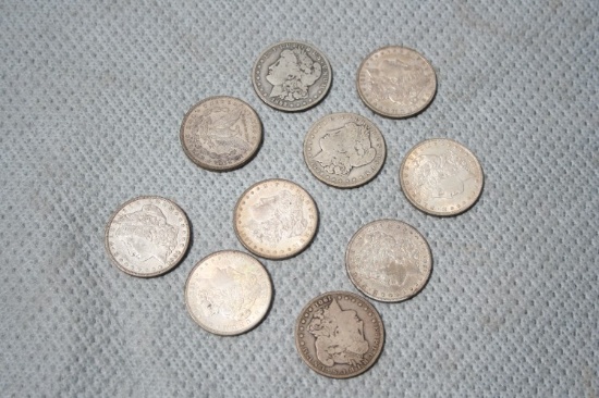 (10) Assorted Morgan $1