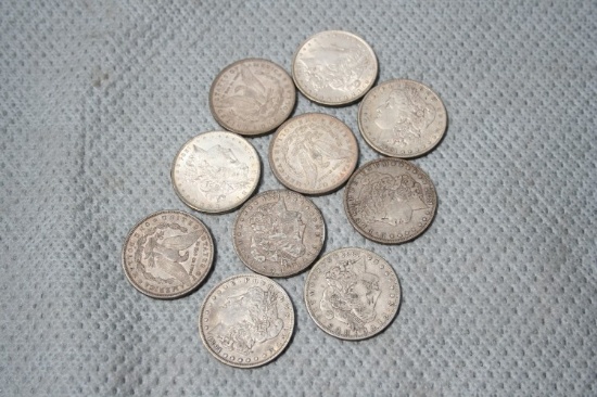 (10) Assorted Morgan $1