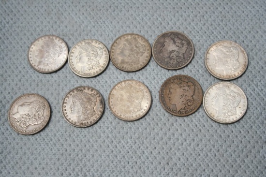 (10) Assorted Morgan $1