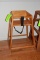 (4) Hard Wood High Chairs